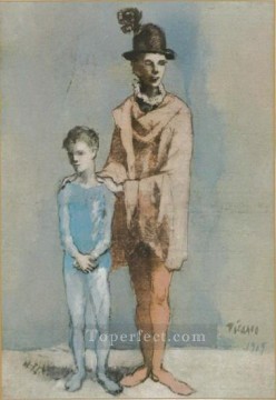 パブロ・ピカソ Painting - アクロバットと若い道化師 3 1905年 パブロ・ピカソ